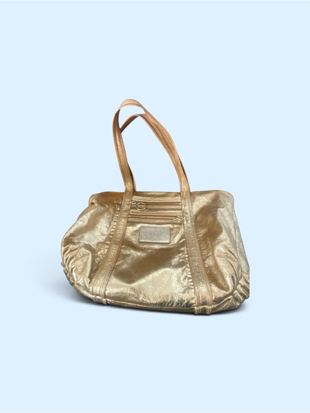 Coach Metallic Gold Tote Bag